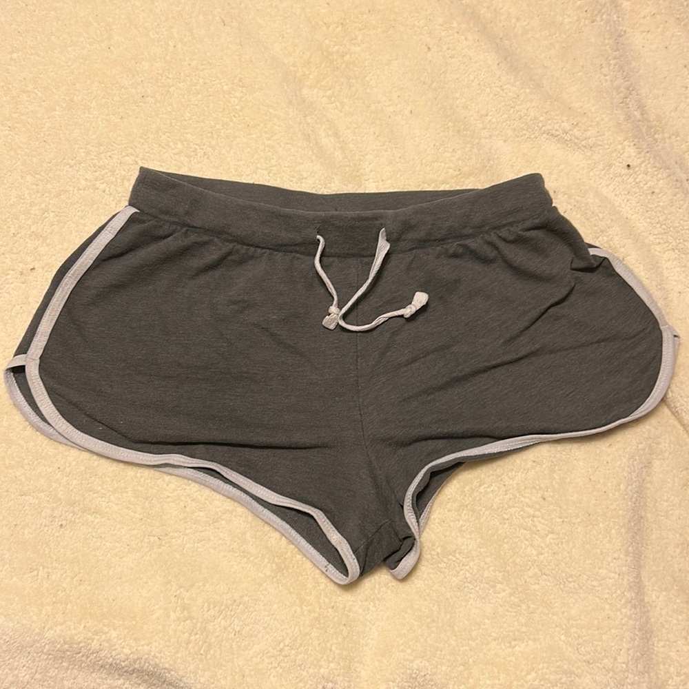Gray booty shorts